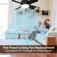 ❄️2-in-1 Portable Ceiling Fan & Light With Remote Control