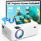 Proyector con WiFi 5G y Bluetooth, resolución nativa Full HD 1080P, función de duplicación de pantalla inalámbrica, compatible con TV Stick, HDMI, reproductor de DVD y conexión AV para cine en casa