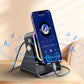 🔥 50% DE DESCUENTO 🔥🎵 Bocina Bluetooth 5 en 1 con Carga por Inducción y Soporte Ajustable para Celular
