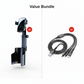Soporte de Teléfono para Portavasos de Auto – 360° Ajustable, Imán N52 Potente, Uso con Una Mano, Compatible con Todos los Teléfonos, Modelos Magnético y de Abrazadera para Conducir Seguro