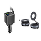 🚗 Fast Charging 7-in-1 Retractable Fast Car Charger with Voltage Display – USB-C For Android&Lighting For APPLE