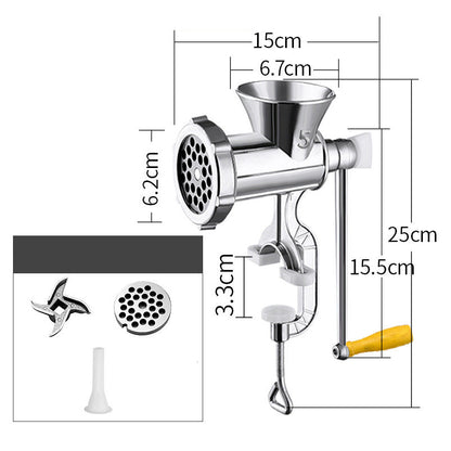 🎉 ¡Oferta 2026 — Más de 23.000 vendidos! 💞 Picadora de carne manual y embutidora de salchichas para el hogar – Delicias caseras fáciles de preparar 🌸