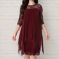 ⏰2026 VENTA DE VERANO – ¡50% DE DESCUENTO! 🔥Vestido Elegante con Encaje y Dobladillo Asimétrico para Mujer