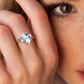 ✨ 1+1 gratis 🔥 Anillo geométrico ovalado decorado con circonita 💍