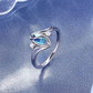 ✨ 1+1 gratis 🔥 Anillo geométrico ovalado decorado con circonita 💍