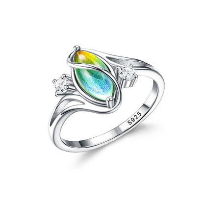 ✨ 1+1 gratis 🔥 Anillo geométrico ovalado decorado con circonita 💍