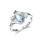 ✨ 1+1 gratis 🔥 Anillo geométrico ovalado decorado con circonita 💍
