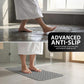 Alfombrilla de baño ZENO 100 x 40 cm | Antideslizante y antimohos | 200 ventosas con orificios de drenaje | Goma grande | Lavable a máquina y durader