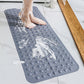 Alfombrilla de baño ZENO 100 x 40 cm | Antideslizante y antimohos | 200 ventosas con orificios de drenaje | Goma grande | Lavable a máquina y durader
