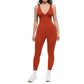 💞¡+50K vendidos!🌸Jumpsuit de cuello en V con súper elasticidad – Comodidad todo el día para fitness y más. Transpirable, flexible y con estilo sin esfuerzo. Tu aliado para el movimiento. 🧘‍♀️💫