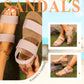 👡 ¡50% DE DESCUENTO AHORA! 🔥 Sandalias casuales antideslizantes para mujer con correas elásticas anchas – cómodas, de agarre seguro y perfectas para paseos de verano ☀️
