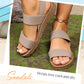 👡 ¡50% DE DESCUENTO AHORA! 🔥 Sandalias casuales antideslizantes para mujer con correas elásticas anchas – cómodas, de agarre seguro y perfectas para paseos de verano ☀️