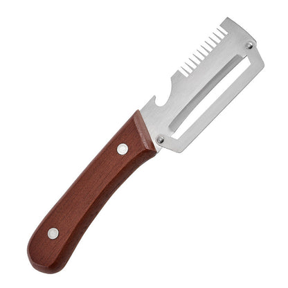 ✨ 3-in-1 Küchenhelfer – Frühlingszwiebelschneider, Schäler, Flaschenöffner ⚙️