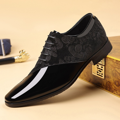 💥 HALBPREIS AKTION ⏰ Elegante Herren Dress Shoes 👞 Kontrast-Design, hochglänzend & hochwertig verarbeitet ✨ ideal für besondere Anlässe
