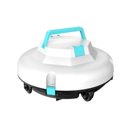 Poolroboter Akku, Akkulaufzeit 130 Minuten, maximale Neigung 18 °, Selbstparken, kabelloser automatischer Poolreiniger, Poolreinigungsroboter, geeignet für flache Pools bis 100 m ²