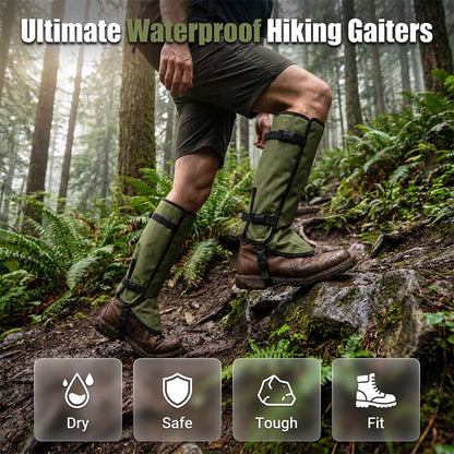 📢📢 ¡40+% DE DESCUENTO! ⏰ Polainas de senderismo impermeables para aventuras al aire libre