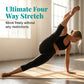 🧘‍♀️ Leggings de yoga para mujer con efecto push-up y paneles de malla – Cintura alta con control de abdomen | Elasticidad en 4 direcciones | Bolsillos laterales | Pantalones capri de entrenamiento a prueba de sentadillas 💨