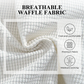 Shorts Casuales de Punto Waffle para Hombre con Cordón