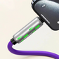 Cable de Carga Rápida Universal RGB 4 en 1 con Luces LED