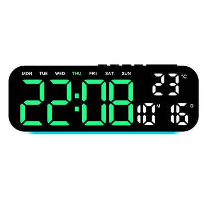 Reloj Despertador Digital con Pantalla LED, Fecha, Temperatura y Día de la Semana