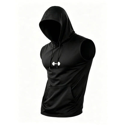 ¡🏃‍♂️✨ OFERTA POR TIEMPO LIMITADO: ¡50% DE DESCUENTO! 🔄 Sudadera con capucha sin mangas para gimnasio: máximo rango de movimiento y comodidad fresca: muévete sin límites.