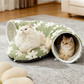Cama túnel lavable para gatos de interior