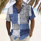 📢📢 ¡50% de descuento!! ⏰ Camisa de hombre con patrón de colores contrastantes