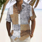 📢📢 ¡50% de descuento!! ⏰ Camisa de hombre con patrón de colores contrastantes