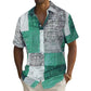 📢📢 ¡50% de descuento!! ⏰ Camisa de hombre con patrón de colores contrastantes
