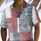 📢📢 ¡50% de descuento!! ⏰ Camisa de hombre con patrón de colores contrastantes