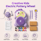 Kit de torno alfarero eléctrico para niños con arcilla para manualidades (DIY)
