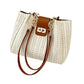 👜 -50% DE DESCUENTO! 🌾 Bolso de Paja Espacioso – Cuero PU + Paja – Trenzado Artesanal y Herrajes Dorados para un Estilo Diario Chic ☀️