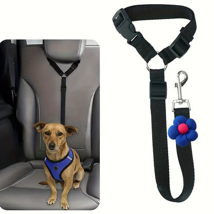 🎉 Oferta 2026 — ¡Más de 26.400 vendidos! 💞 Correa de paseo y cinturón de seguridad para perro 2 en 1 con soporte para reposacabezas 🐕